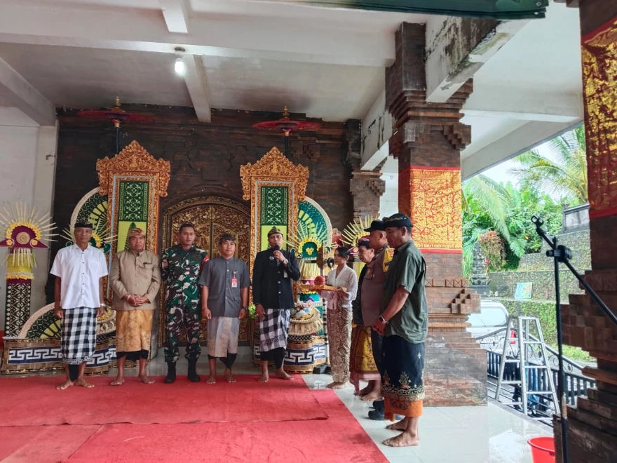  Desa Perean, Kecamatan Baturiti, menggelar perayaan Bulan Bahasa Bali tahun 2026